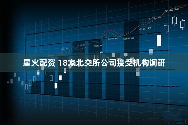 星火配资 18家北交所公司接受机构调研