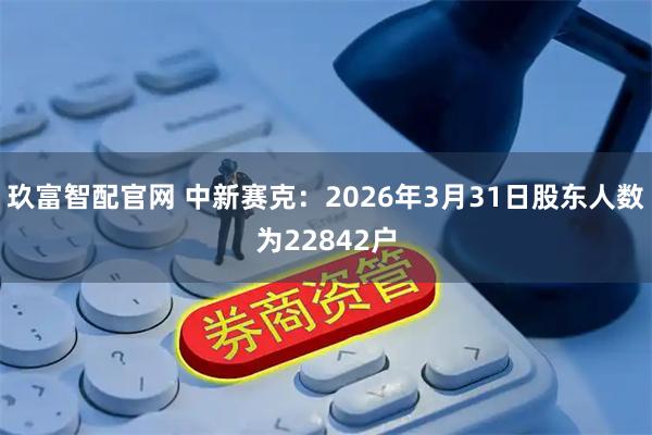 玖富智配官网 中新赛克：2026年3月31日股东人数为22842户